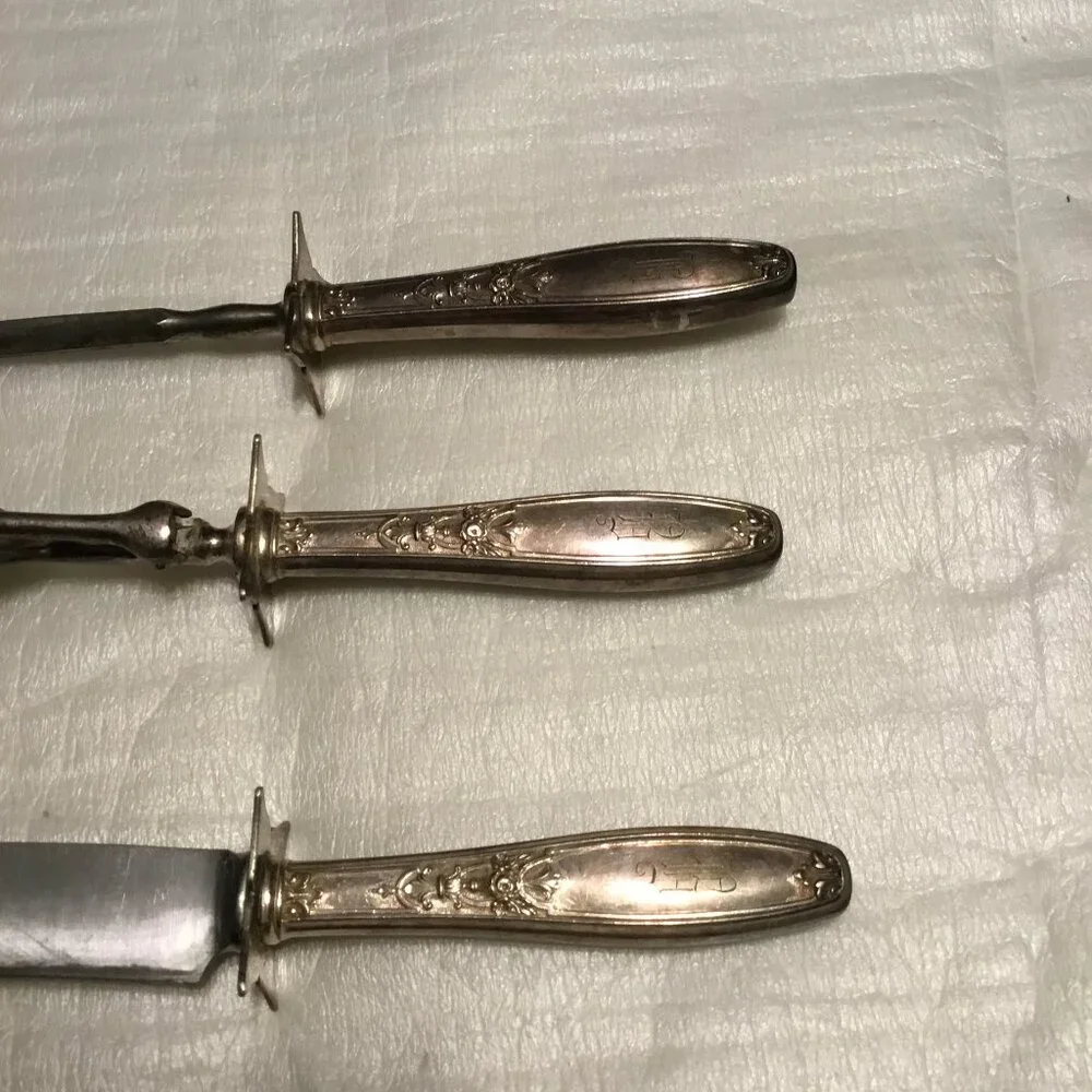 Antique 1919 International Silver Co. - William Rogers Ambassador carving set